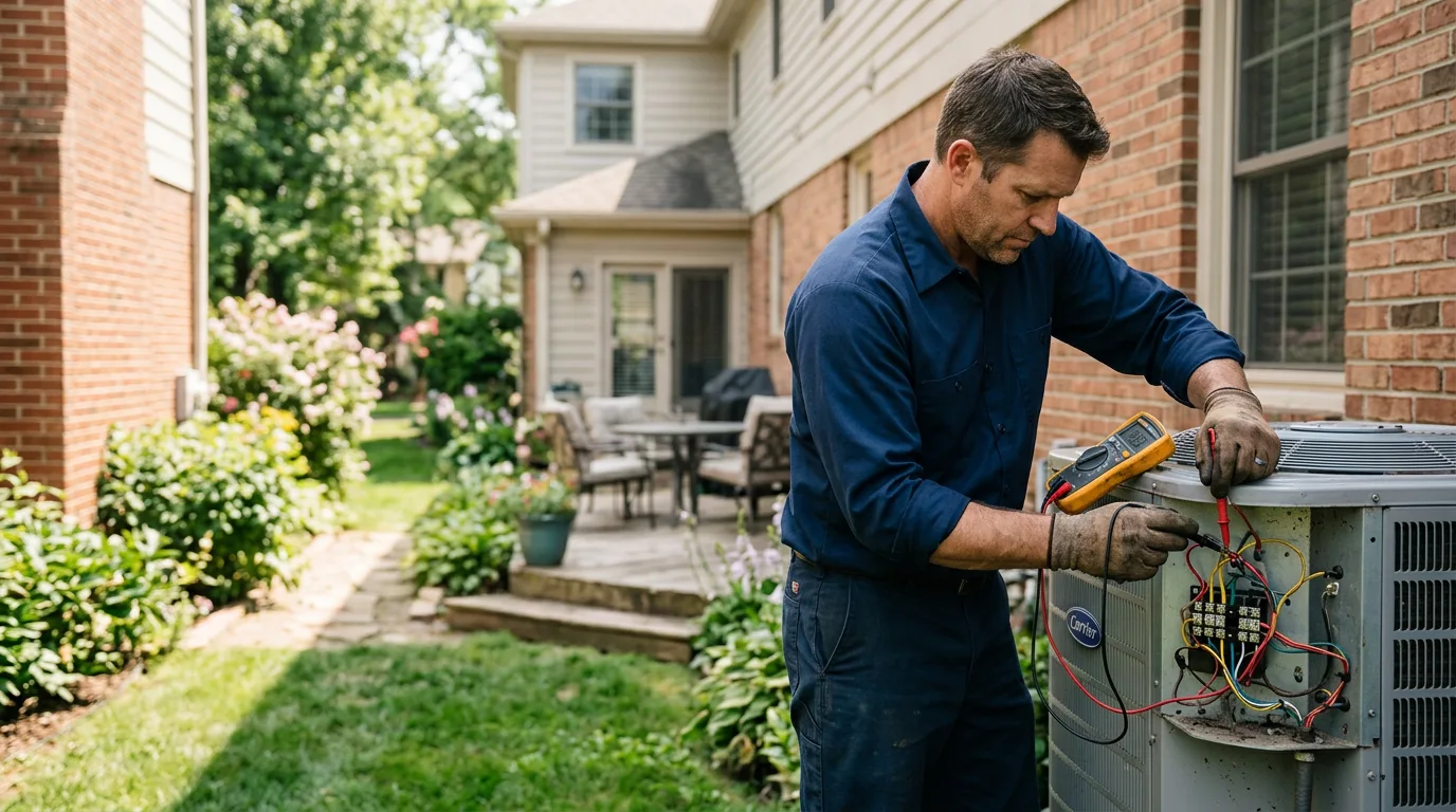 HVAC technician working near Lapel, IN